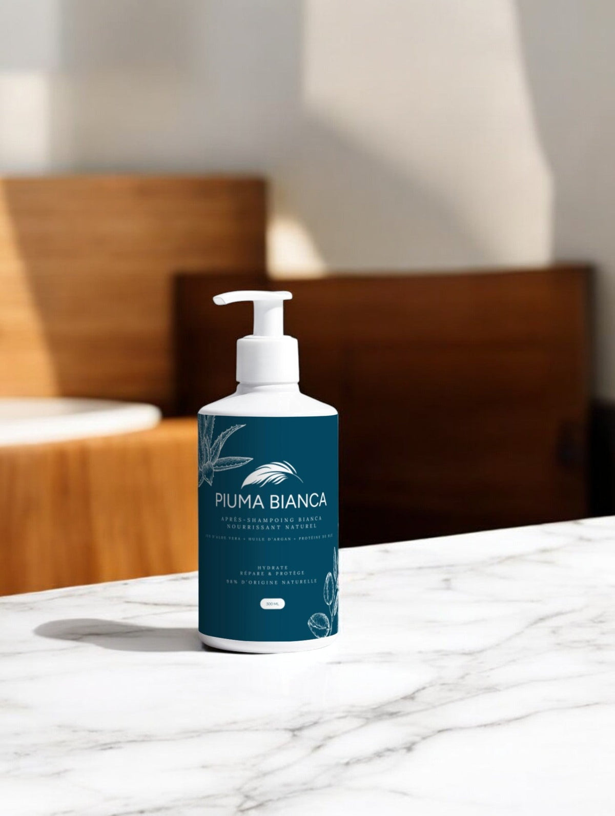 Après-Shampoing Bianca - Nourrissant Naturel - Piuma Bianca