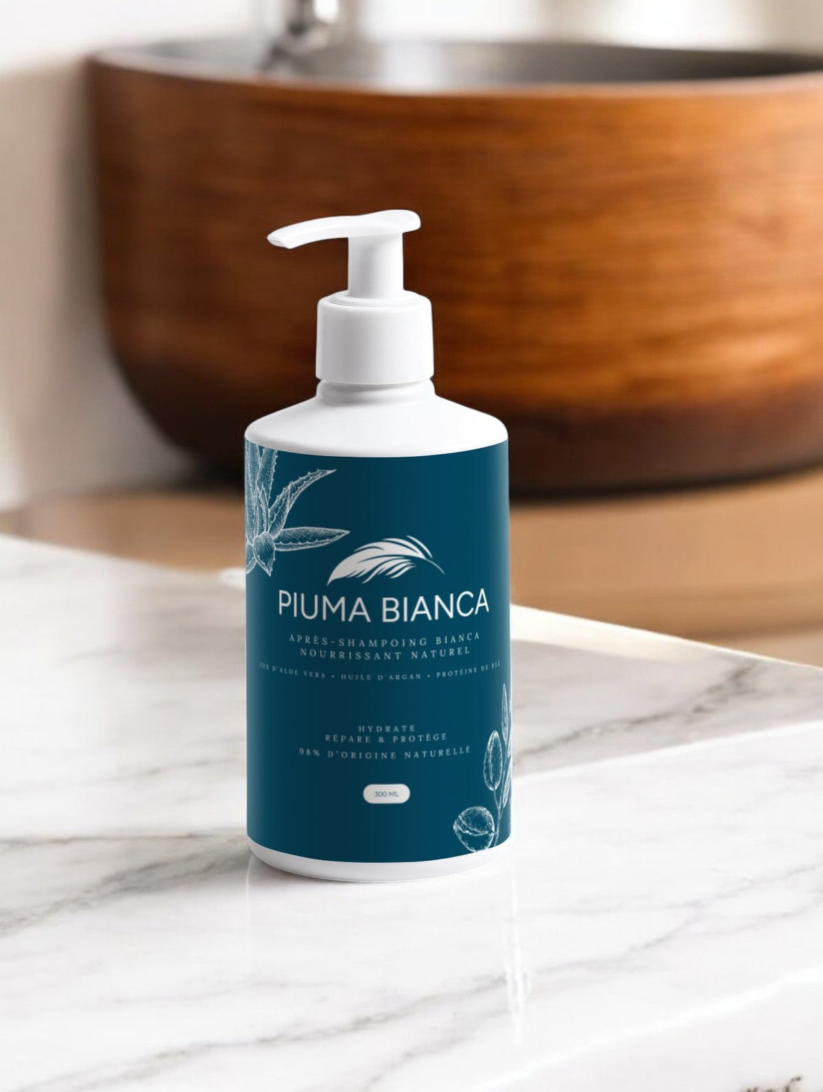 Après-Shampoing Bianca - Nourrissant Naturel - Piuma Bianca