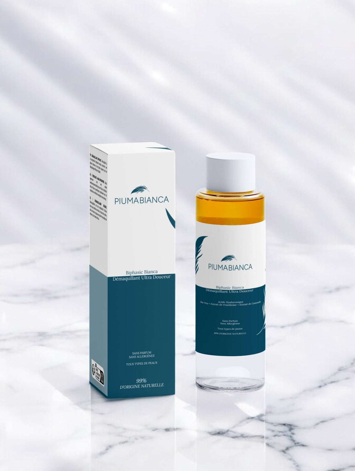 Biphasic Bianca - Démaquillant Ultra Douceur - Piuma Bianca